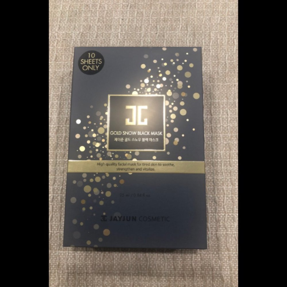 Jayjun gold snow black mask 10 sheets
